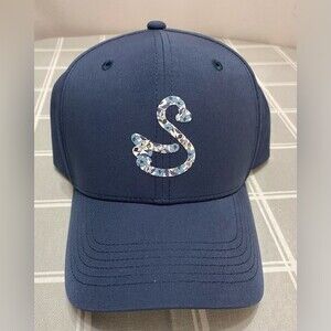 NWOT SWANNIES Golf HAYDEN Hat Navy Floral 
Adjustable snapback Medium high crown